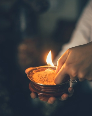 Cách đốt bột xông